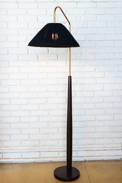 The Lamp Post - Dark Walnut and Brass